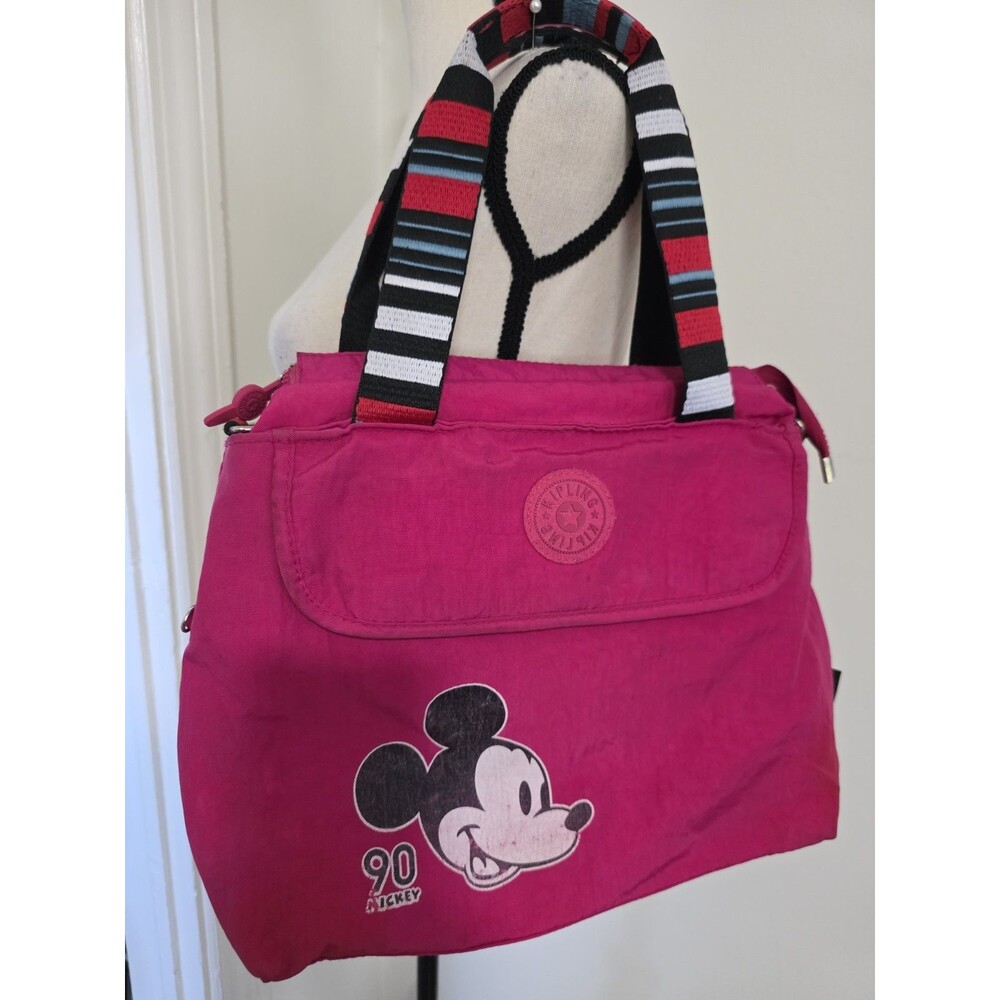Rare VINTAGE KiplingXDisney MICKEY 90thAnniversaryCollaboration ToteBag VhtF GuC